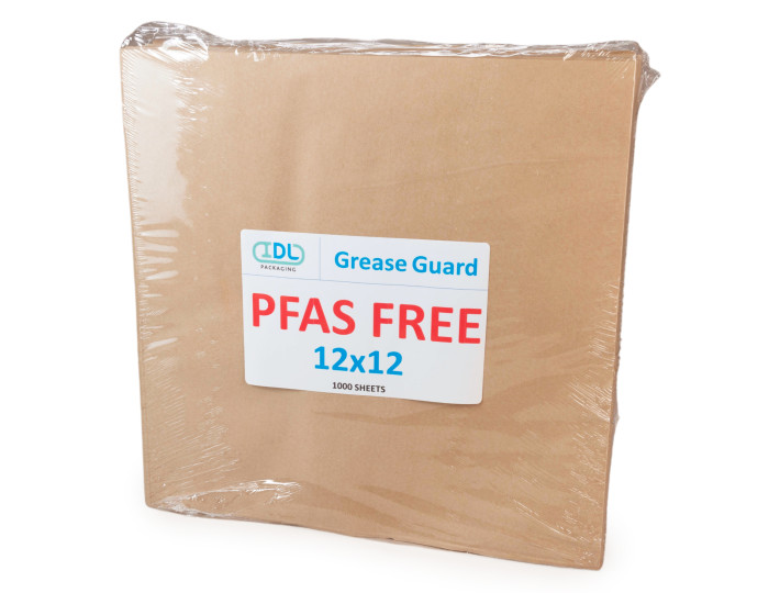 12" x 12" PFAS-Free, Grease-Proof Paper Sheets, Natural Kraft 12" x 12" PFAS-Free, Grease-Proof Paper Sheets, Natural Kraft
